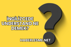 İngilizcede Understand Ne Demek?